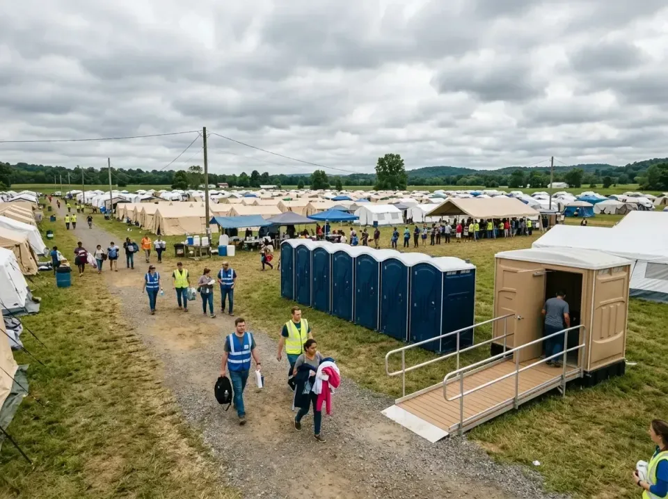 disaster-relief-camp-restrooms-010 — frequently asked questions, Dumpster & Portable Bathrooms Rental in Greenhills, OH